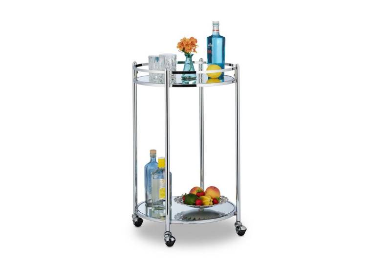 relaxdays Servierwagen rund Silb relaxdays Servierwagen rund Silb von relaxdays