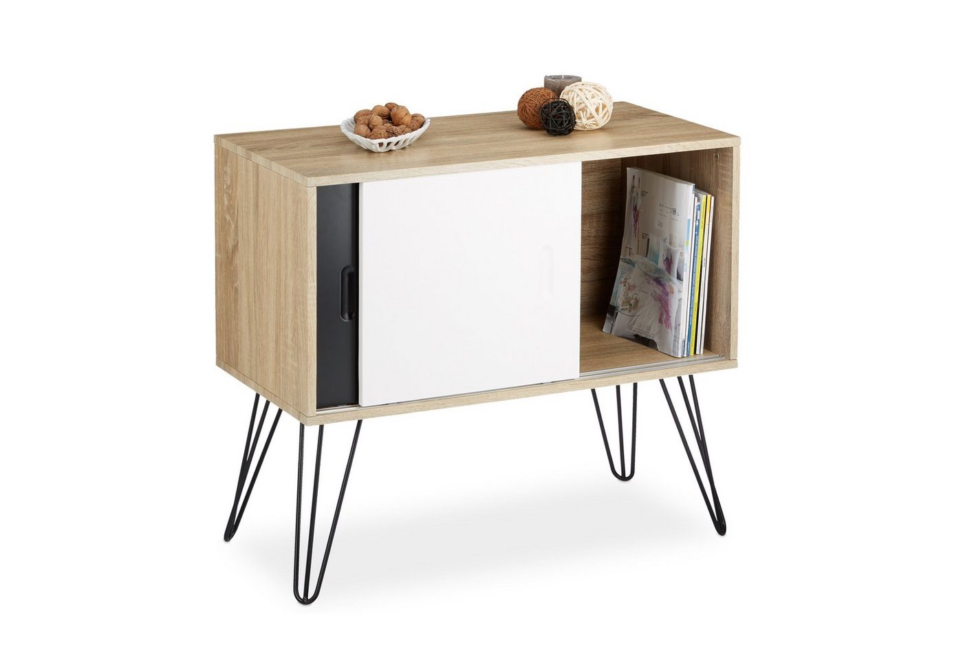 relaxdays Sideboard Sideboard Retro von relaxdays