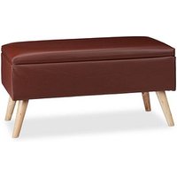 relaxdays Sitztruhe 10025734_93 braun Holz 80,0 cm von RELAXDAYS