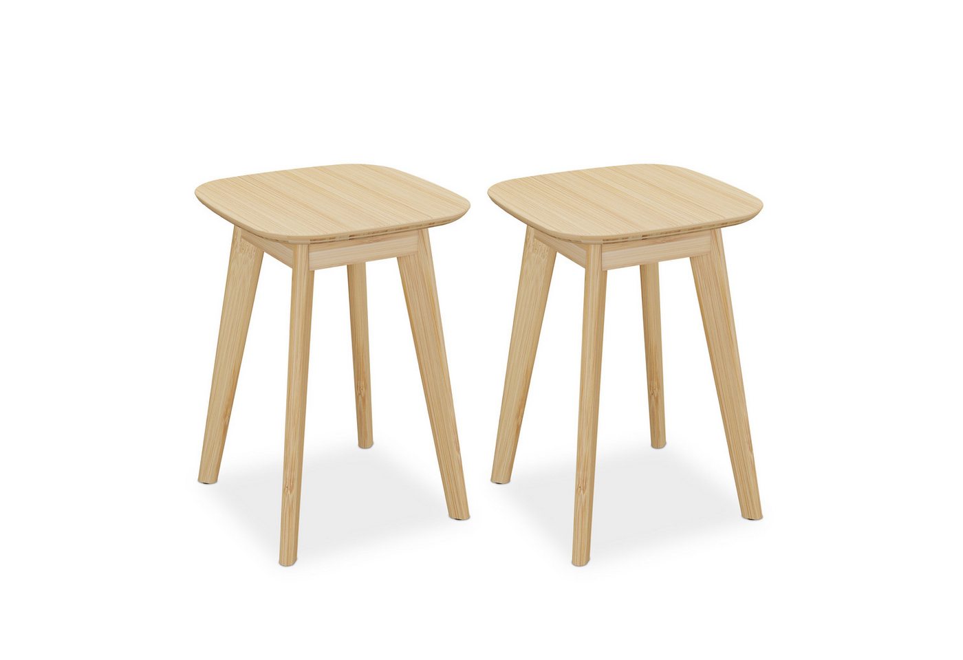 relaxdays Sitzhocker Esszimmerhocker aus Bambus 2er Set relaxdays Sitzhocker Esszimmerhocker aus Bambus 2er Set von relaxdays
