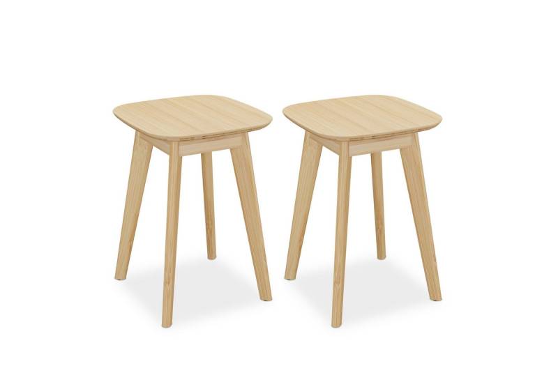 relaxdays Sitzhocker Esszimmerhocker aus Bambus 2er Set relaxdays Sitzhocker Esszimmerhocker aus Bambus 2er Set von relaxdays