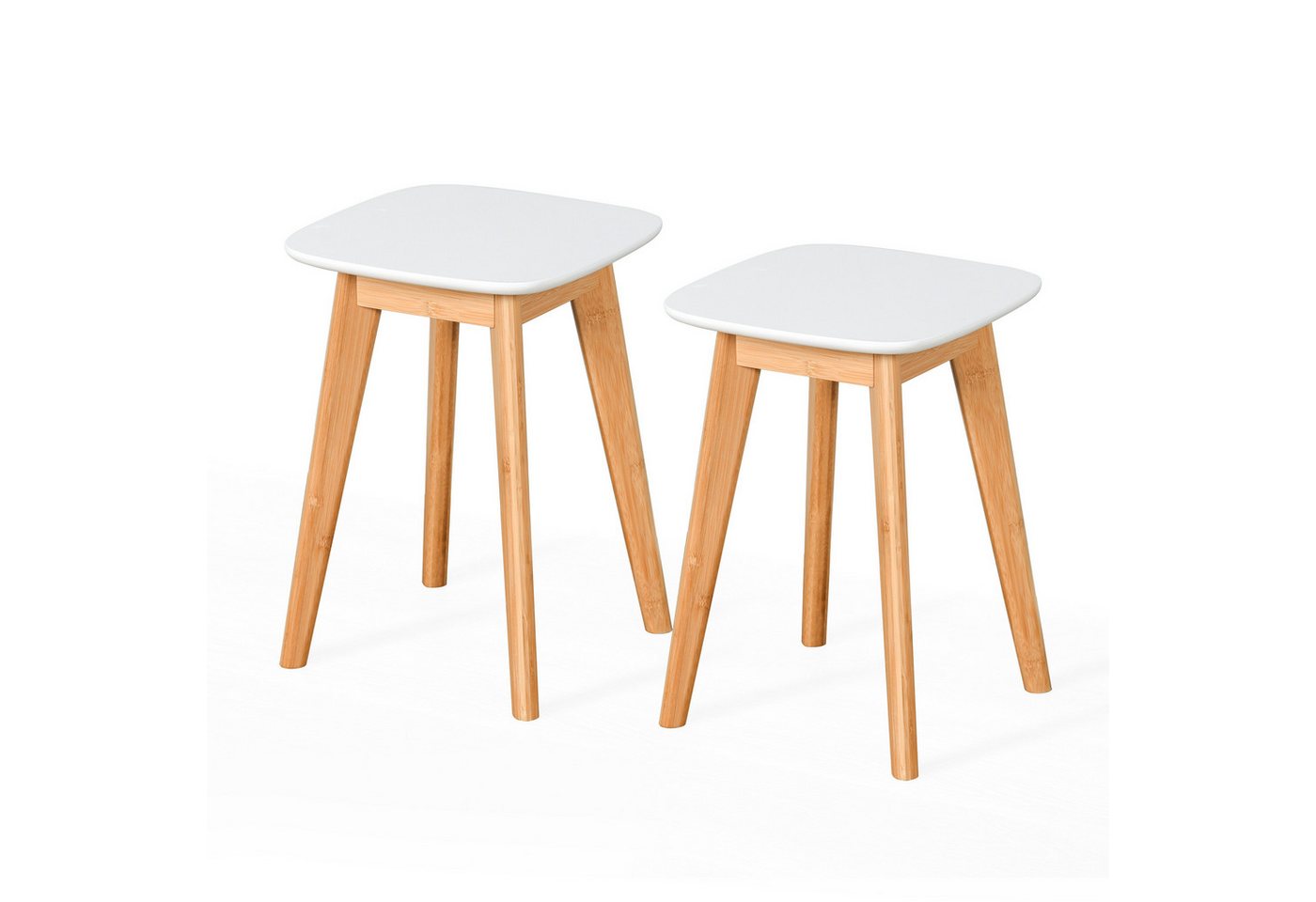 relaxdays Sitzhocker Esszimmerhocker im 2er Set (2er Set) von relaxdays