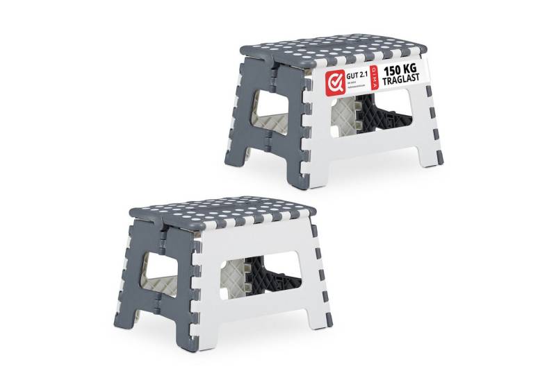 relaxdays Sitzhocker Klapphocker faltbar M 2er Set (Set, 2er Set) von relaxdays