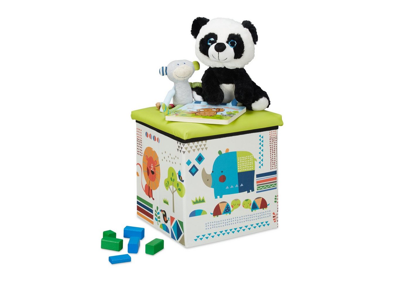 relaxdays Sitzhocker Sitzhocker Kinder, Tiere von relaxdays