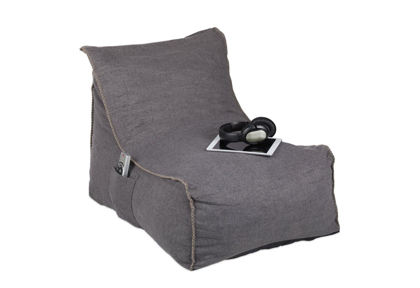 relaxdays Sitzsack Sitzsack mit Lehne von relaxdays
