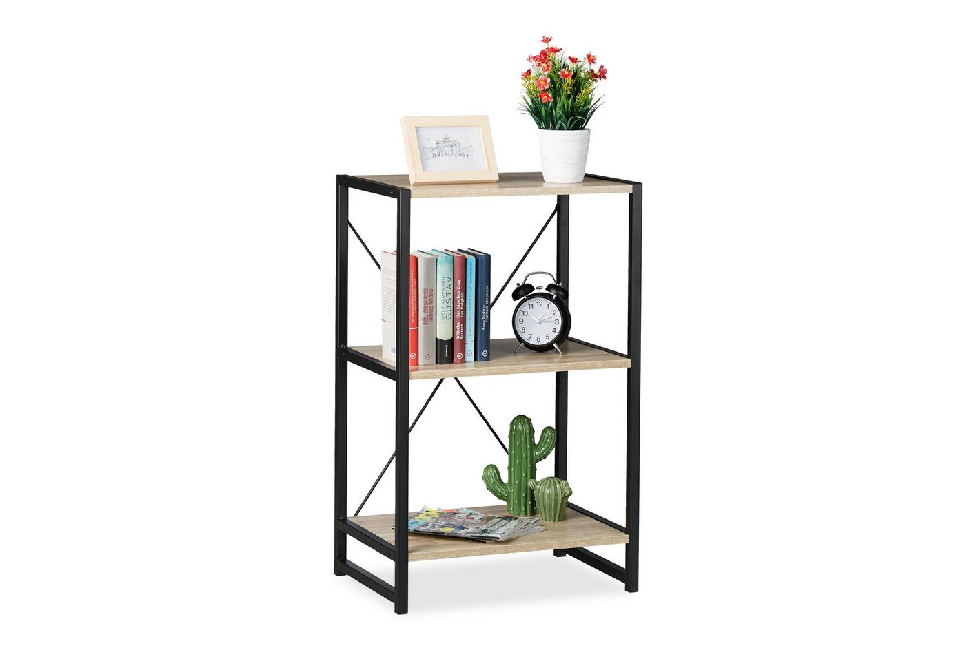 relaxdays Standregal mit 3 Etage relaxdays Standregal mit 3 Etage von relaxdays