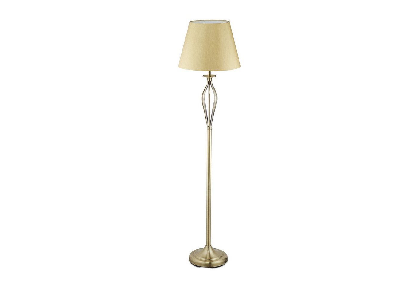 relaxdays Stehlampe Schirmlampe Antik, gold von relaxdays