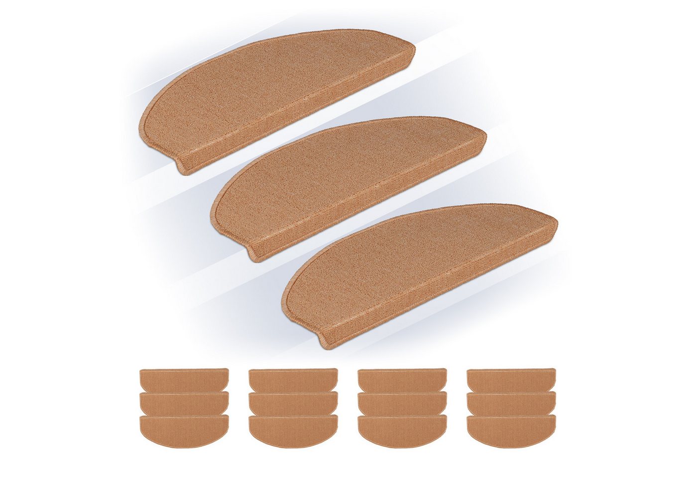 relaxdays Stufenmatte Abgerundete Stufenmatten im 15er Set, rechteckig, Höhe: 40 mm, Beige relaxdays Stufenmatte Abgerundete Stufenmatten im 15er Set, rechteckig, Höhe: 40 mm, Beige von relaxdays