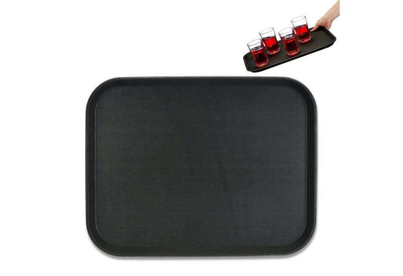 relaxdays Tablett Gastro Serviertablett 2er Set, Kunststoff von relaxdays