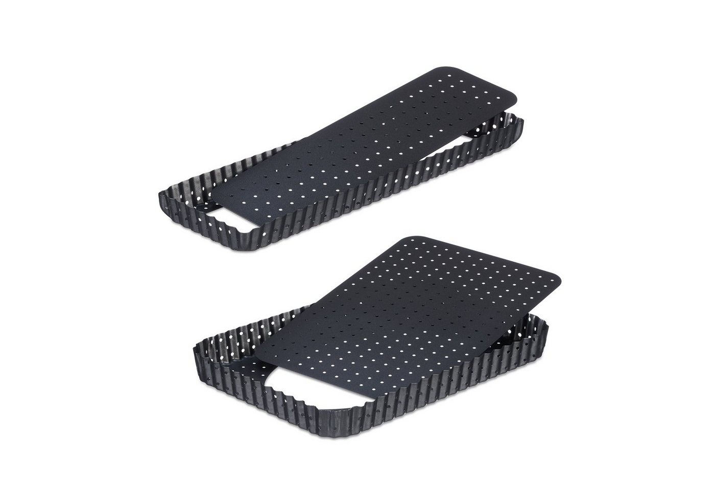 relaxdays Tarteform 2er Set mit Löch von relaxdays