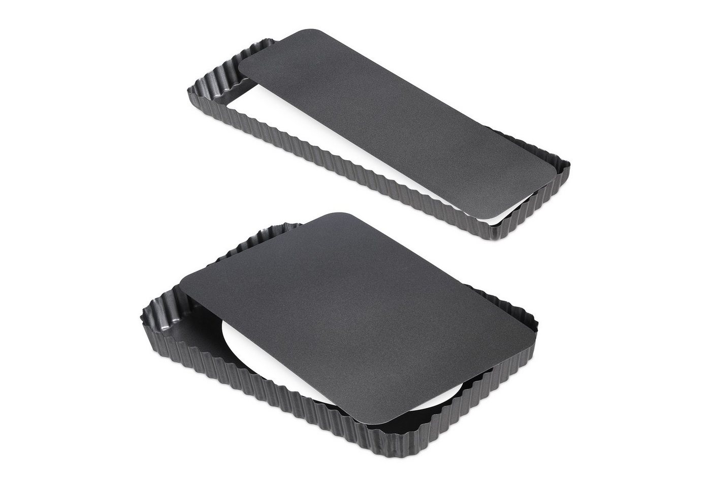 relaxdays Tarteform mit Hebeboden 2er Set von relaxdays