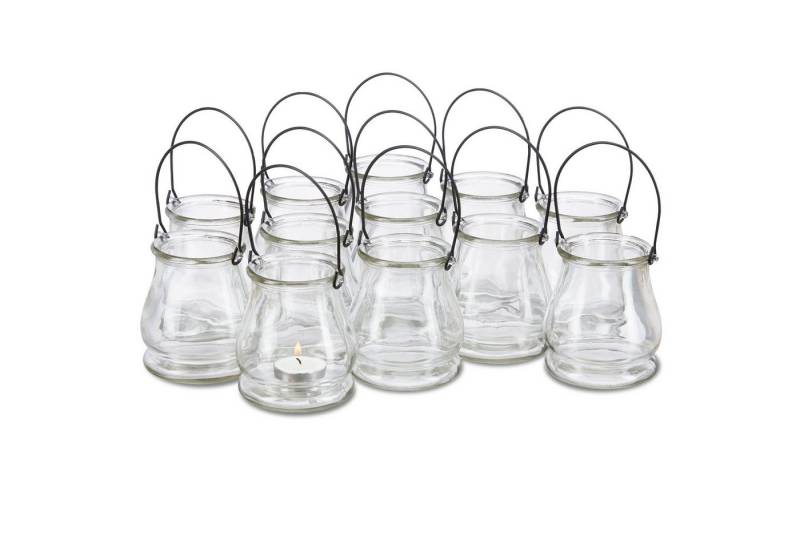 relaxdays Teelichthalter 96 x Windlicht Glas von relaxdays