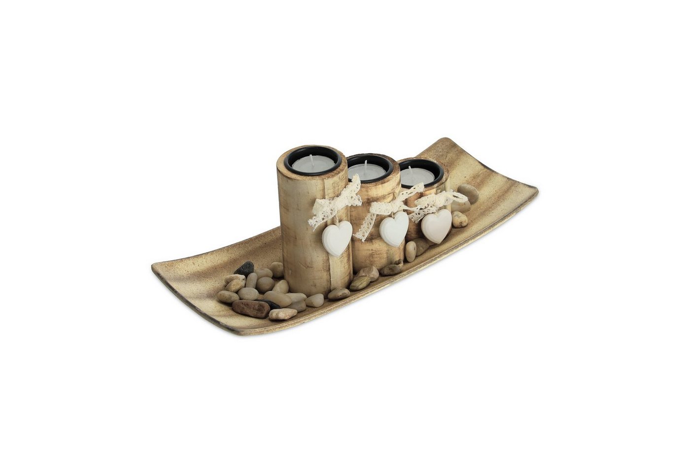 relaxdays Teelichthalter mit Tablett 3 Herz Teelichthalter mit Tablett relaxdays Teelichthalter mit Tablett 3 Herz Teelichthalter mit Tablett von relaxdays