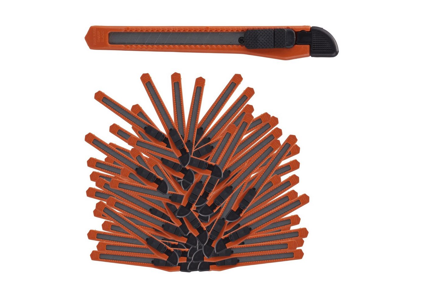 relaxdays Teppichmesser Cuttermesser 100er Set, Orange relaxdays Teppichmesser Cuttermesser 100er Set, Orange von relaxdays