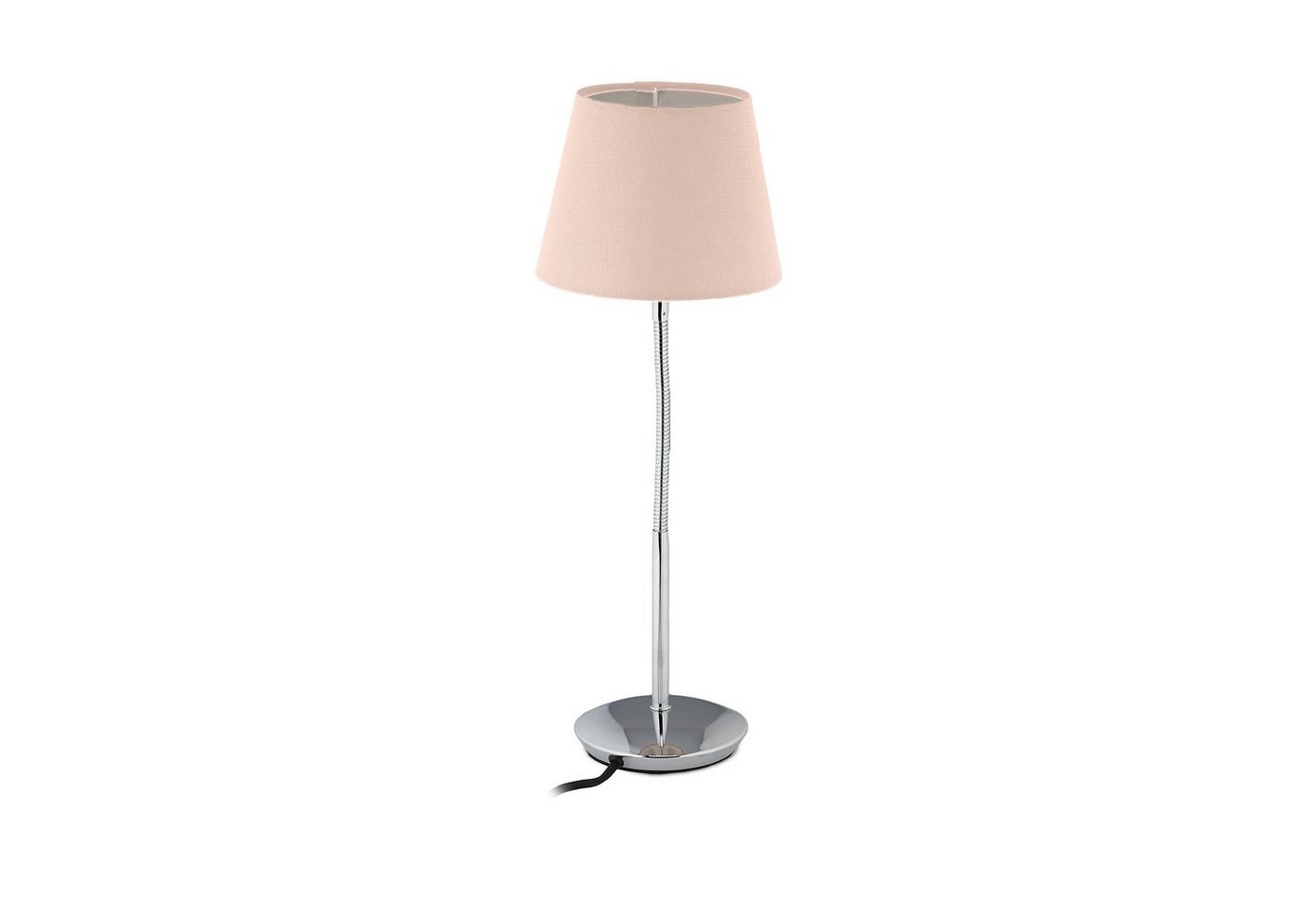 relaxdays Tischleuchte Flexible Tischlampe mit Stoffschirm, Pink von relaxdays