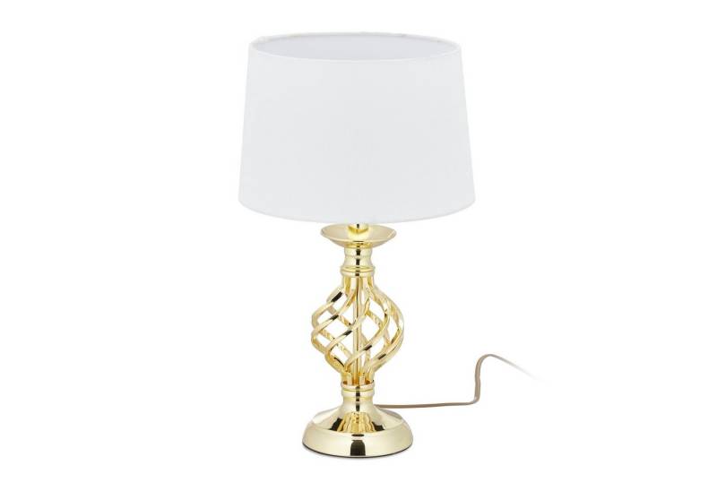 relaxdays Tischleuchte Tischlampe modern dimmbar, Gold relaxdays Tischleuchte Tischlampe modern dimmbar, Gold von relaxdays