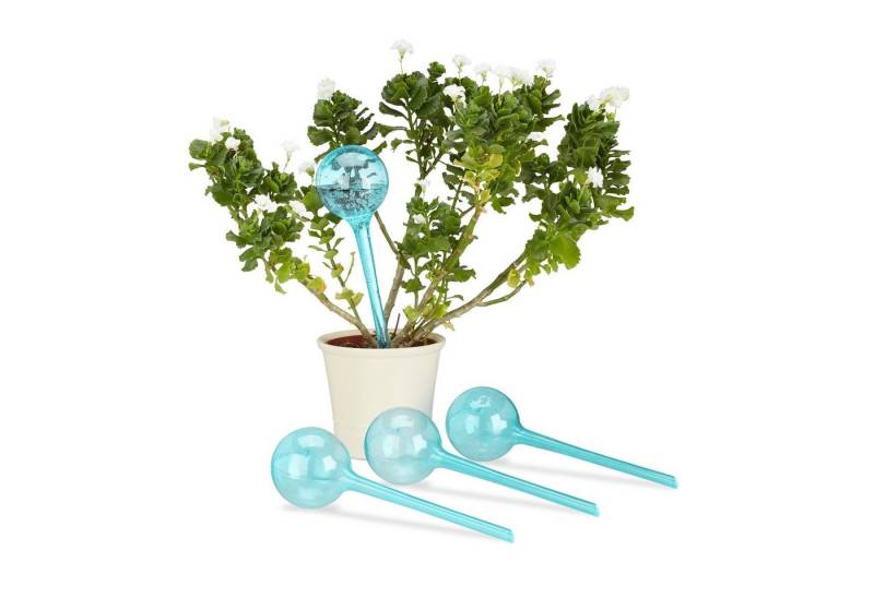 relaxdays Tropfer 80 x Bewässerungskugeln hellblau von relaxdays