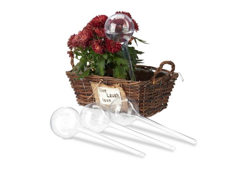 relaxdays Tropfer 80 x Bewässerungskugeln transparent von relaxdays