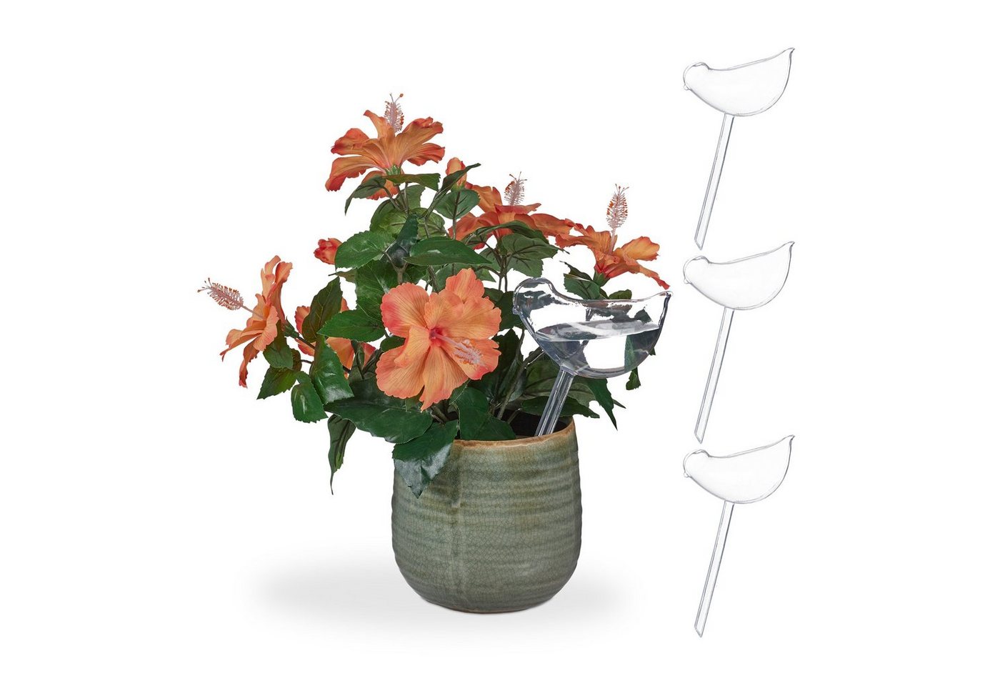 relaxdays Tropfer Bewässerungskugeln 4er Set Vogel-Form, Transparent relaxdays Tropfer Bewässerungskugeln 4er Set Vogel-Form, Transparent von relaxdays