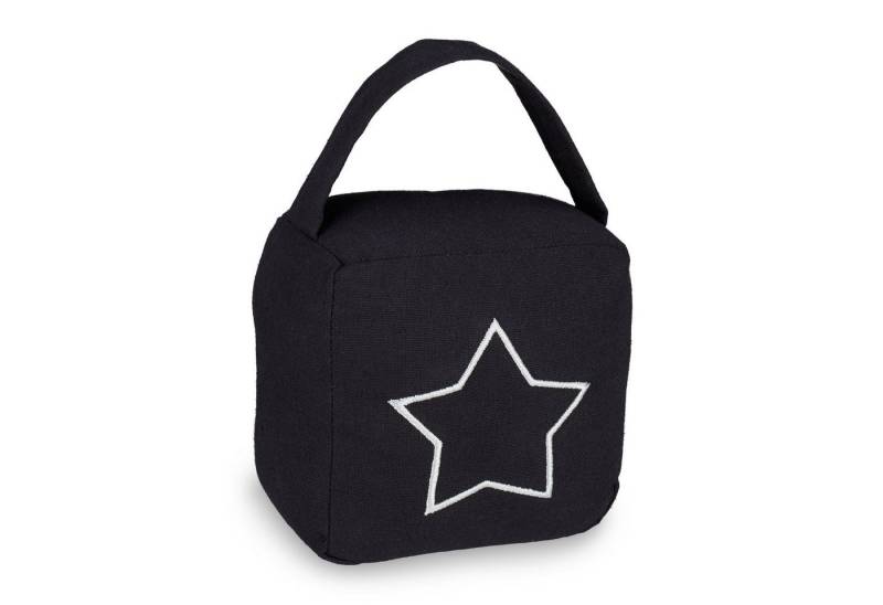 relaxdays Türstopper 2 x Türstopper Sack Stern schwarz (2 St) von relaxdays