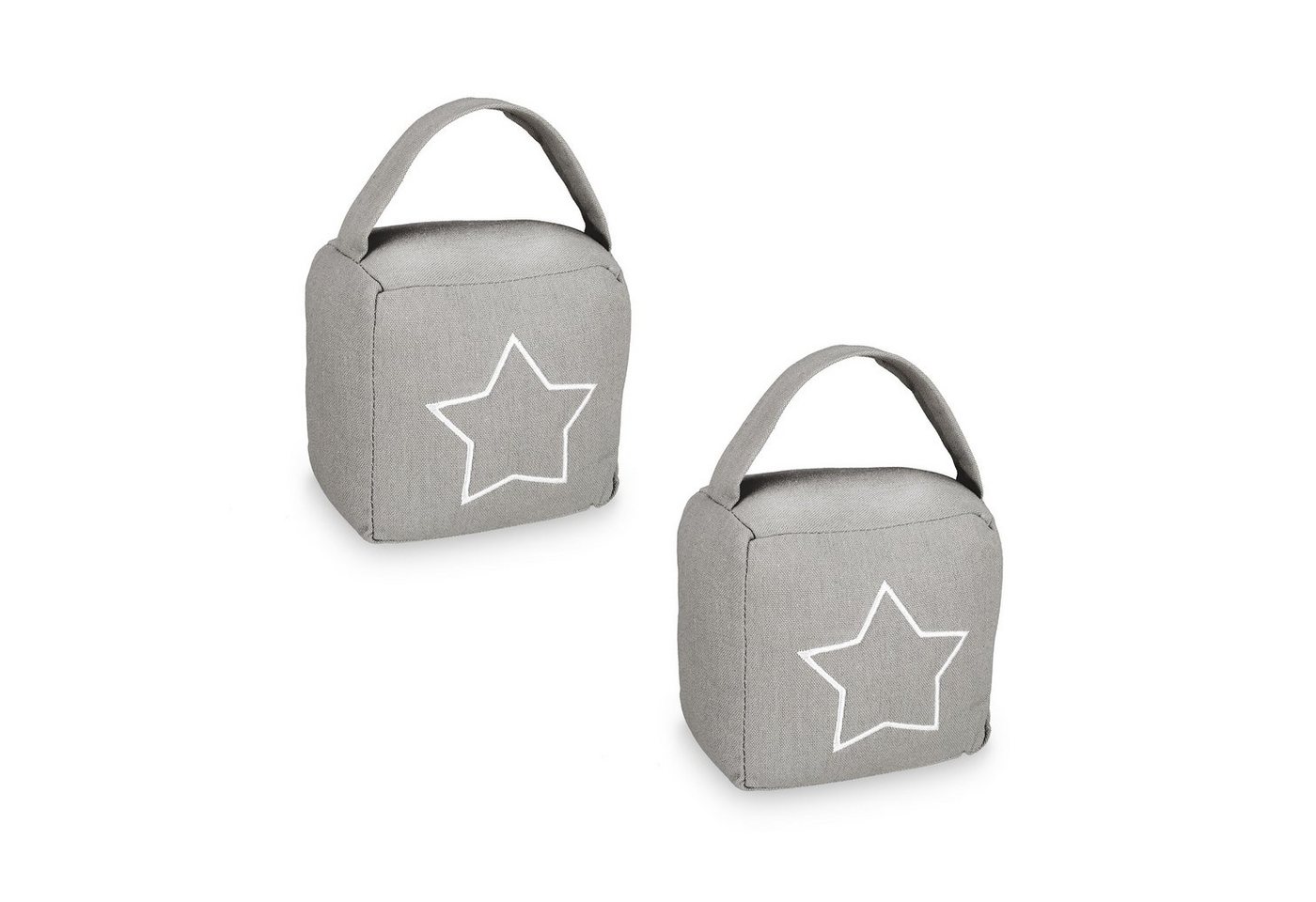 relaxdays Türstopper 2er Set Türstopper mit Stern-Motiv, Dunkelgrau relaxdays Türstopper 2er Set Türstopper mit Stern-Motiv, Dunkelgrau von relaxdays