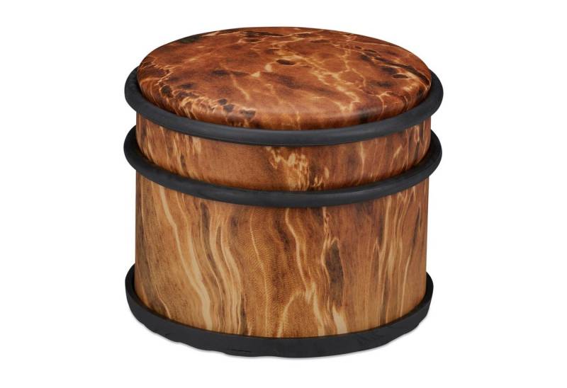 relaxdays Türstopper Holzoptik dunkelbrau von relaxdays