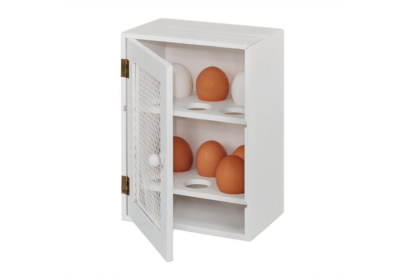 relaxdays Vorratsschrank Holz Eierschrank weiß relaxdays Vorratsschrank Holz Eierschrank weiß von relaxdays
