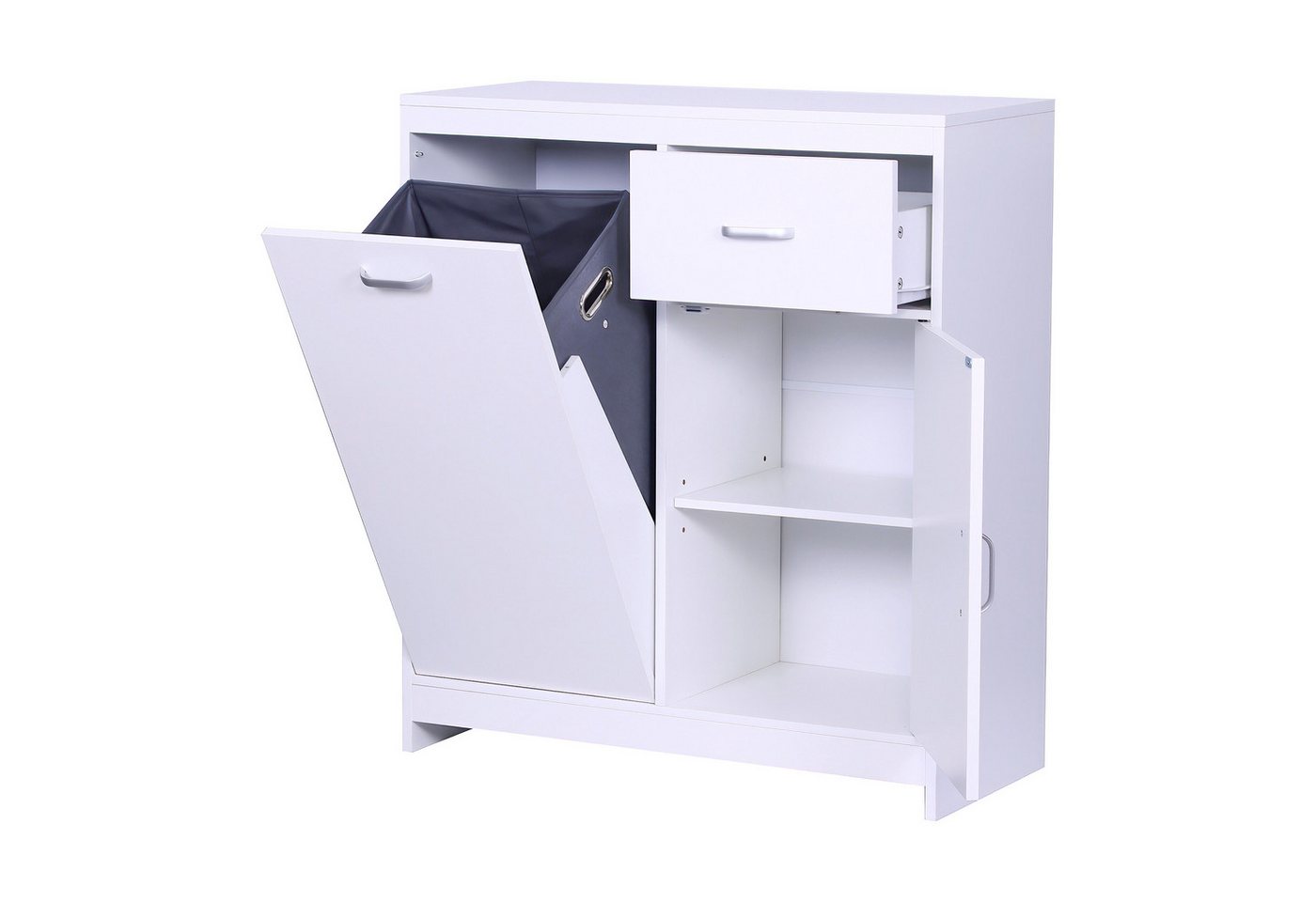 relaxdays Wäscheschrank mit 48 l Wäschesack von relaxdays