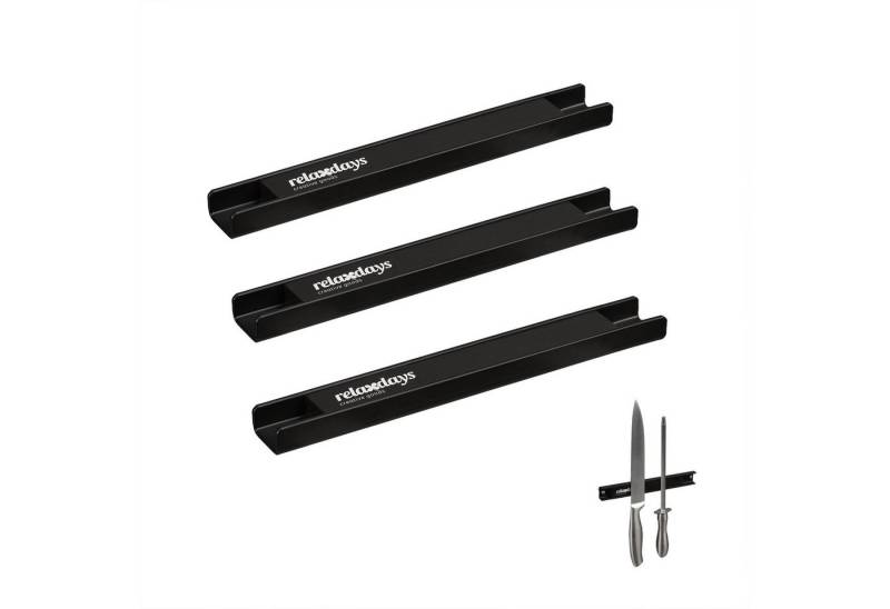 relaxdays Wand-Magnet Messer-Leiste 3er Set Magnetleiste aus Stahl relaxdays Wand-Magnet Messer-Leiste 3er Set Magnetleiste aus Stahl von relaxdays