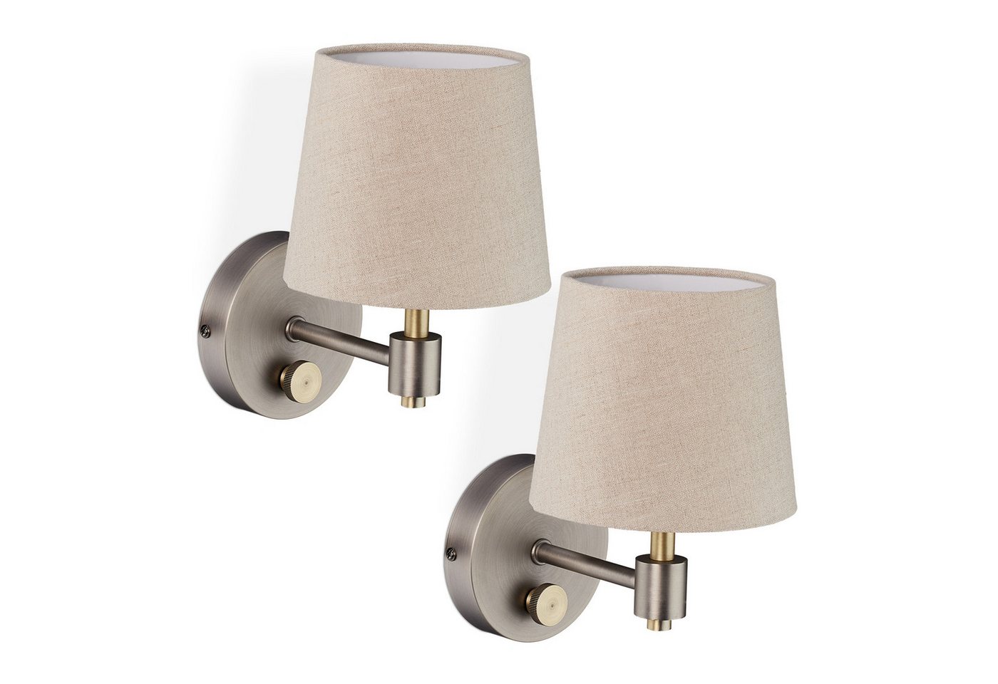 relaxdays Wandleuchte Wandlampe Vintage 2er Set relaxdays Wandleuchte Wandlampe Vintage 2er Set von relaxdays
