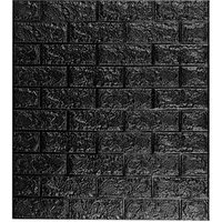 20 relaxdays Wandpaneele selbstklebend, schwarz 70,0 x 78,0 cm von RELAXDAYS