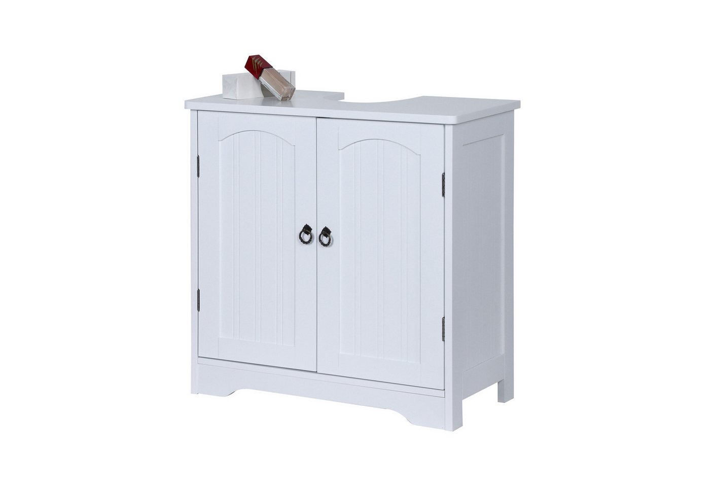 relaxdays Waschbeckenunterschrank mit Einlegebode weiß relaxdays Waschbeckenunterschrank mit Einlegebode weiß von relaxdays