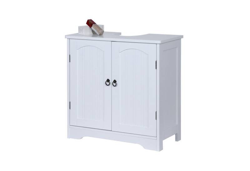 relaxdays Waschbeckenunterschrank mit Einlegebode weiß relaxdays Waschbeckenunterschrank mit Einlegebode weiß von relaxdays