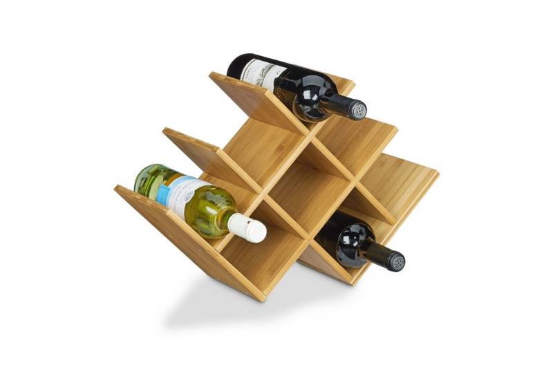 relaxdays Weinregal Bambus von relaxdays
