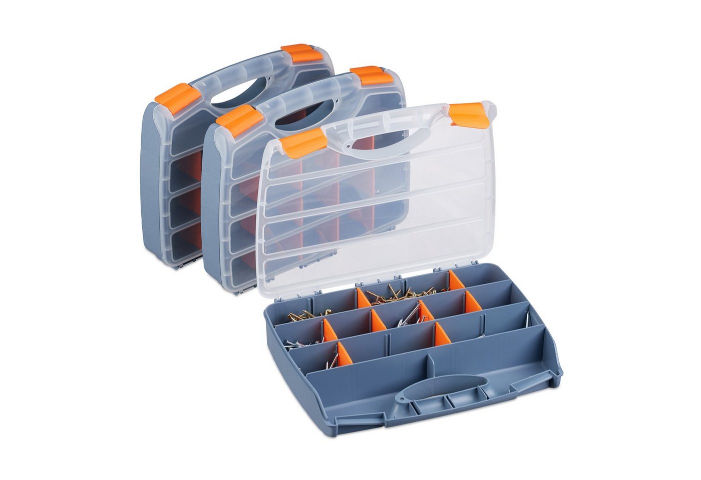 relaxdays Werkzeugbox Sortierbox 3er Set relaxdays Werkzeugbox Sortierbox 3er Set von relaxdays