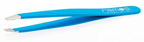 REMOS Augenbrauenpinzette Mini handgefertigt aus rostfreiem Edelstahl blau REMOS Augenbrauenpinzette Mini handgefertigt aus rostfreiem Edelstahl blau von remos professional body care