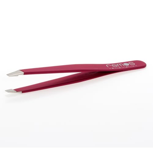 REMOS Augenbrauenpinzette Mini handgefertigt aus rostfreiem Edelstahl fuchsia REMOS Augenbrauenpinzette Mini handgefertigt aus rostfreiem Edelstahl fuchsia von remos professional body care