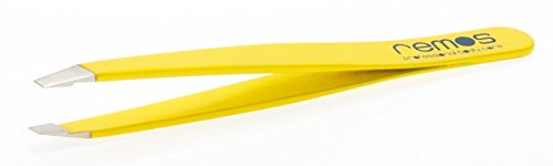 REMOS Augenbrauenpinzette Mini handgefertigt aus rostfreiem Edelstahl gelb REMOS Augenbrauenpinzette Mini handgefertigt aus rostfreiem Edelstahl gelb von remos professional body care
