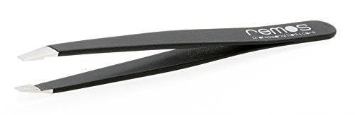 REMOS Augenbrauenpinzette Mini handgefertigt aus rostfreiem Edelstahl schwarz von remos professional body care