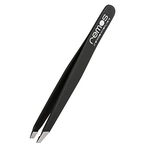 REMOS Profi Pinzette mit extra feinen Spitzen zum Zupfen der Augenbrauen - schwarz REMOS Profi Pinzette mit extra feinen Spitzen zum Zupfen der Augenbrauen - schwarz von remos professional body care