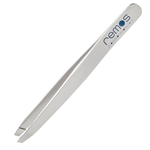 REMOS Augenbrauenpinzette aus Edelstahl mit gerader Spitze 9.5 cm in satin REMOS Augenbrauenpinzette aus Edelstahl mit gerader Spitze 9.5 cm in satin von remos professional body care