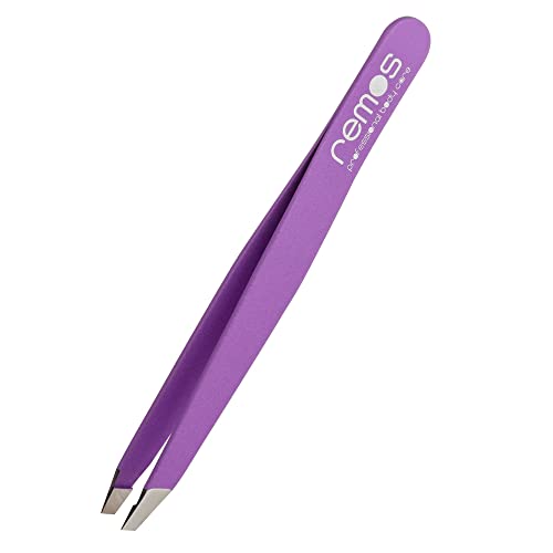 REMOS Profi Pinzette mit extra feinen Spitzen zum Zupfen der Augenbrauen - violett REMOS Profi Pinzette mit extra feinen Spitzen zum Zupfen der Augenbrauen - violett von remos professional body care