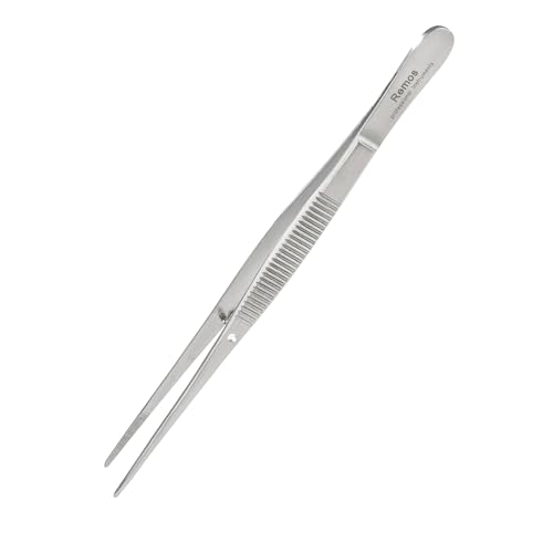 remos® Pinzette mit Führungsstift gerade geriffelt 12.5 cm von remos professional body care