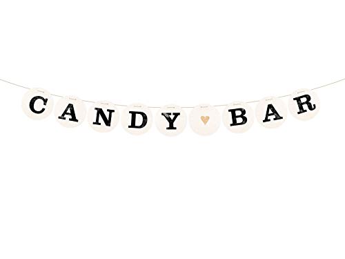 renna deluxe Candy BAR Girlande für die Hochzeit Hochzeitsgirlande für Hochzeit-Shooting Dekoration Hochzeitsdeko Sweettable Donutwall (Gold) | Handmade in Deutschland von renna deluxe