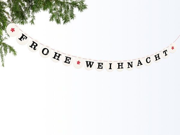 renna deluxe FROHE WEIHNACHT Girlande von renna deluxe