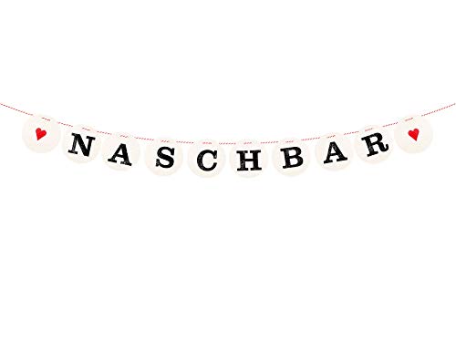 renna deluxe NASCHBAR Girlande für die Hochzeit Hochzeitsgirlande Dekoration Hochzeitsdeko Sweettable Donutwall (Rot) | Handmade in Deutschland von renna deluxe