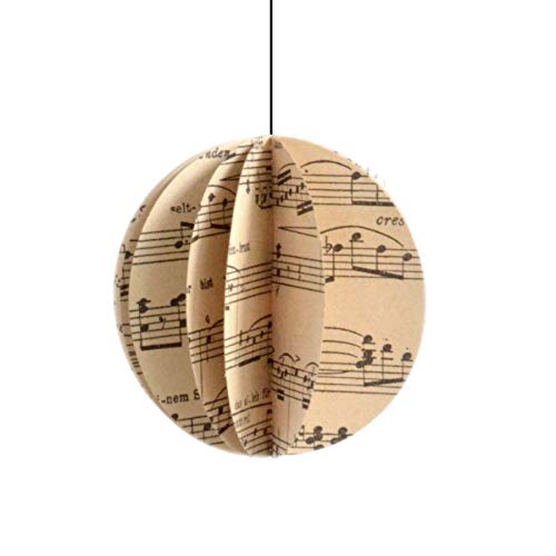 renna deluxe NOTENKUGEL Weihnachtskugel aus Vintage Noten, Notenpapier, Faltbare Papierkugel, Hygge, Scandi, Stil | Handmade in Deutschland renna deluxe NOTENKUGEL Weihnachtskugel aus Vintage Noten, Notenpapier, Faltbare Papierkugel, Hygge, Scandi, Stil | Handmade in Deutschland von renna deluxe