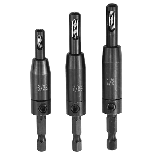 CC2430 Selbstzentrierendes Bohrer-Set, passend für VIX-Bit, kompatibel mit VIX-Bit, Bosch, 6,35 mm (1/4 Zoll), Clic-Change-Sechskantschaftbohrer, CC2430#6#8#10, selbstzentrierendes Bohrer-Set, von repustor