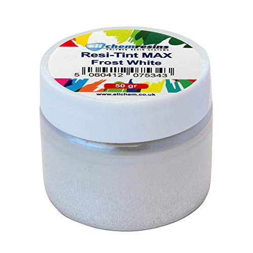 resi-TINT MAX PEARL 50 gr, Farbpaste, Epoxidharzfarbe, Resinfarbe, hochpigmentierte Farbe (Frost White) von resi-TINT MAX