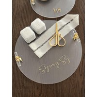 Verlobungstablett Aus Acrylglas in Milchglas | Söz Tepsisi Kiz Isteme Engagement Tray Verlobungstablett Aus Acrylglas in Milchglas | Söz Tepsisi Kiz Isteme Engagement Tray von resindella